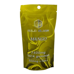 Gold Silver THCA Gummies 7500mg Bag - Mango