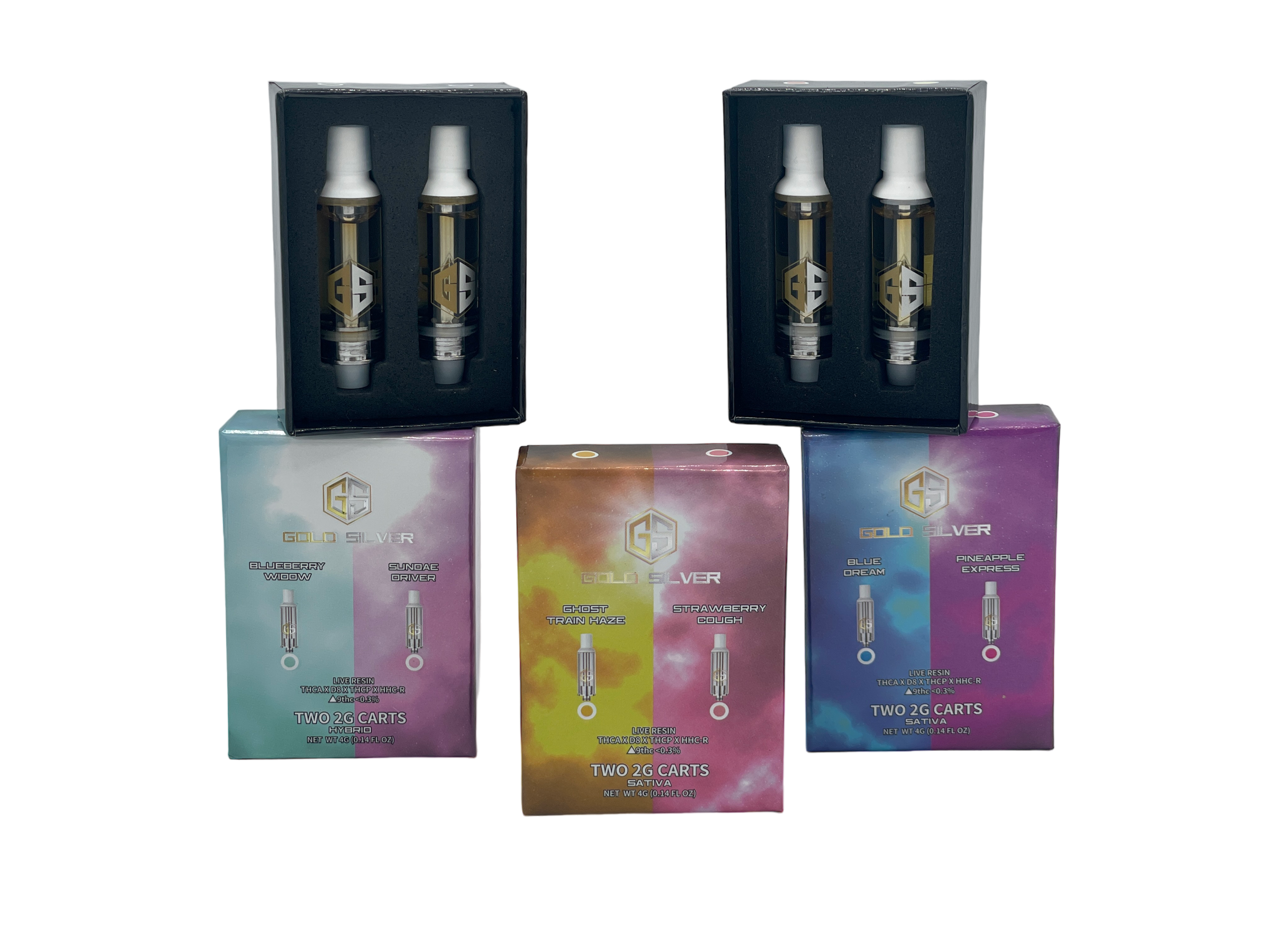 2 in 1 THCA Cartridges 2g